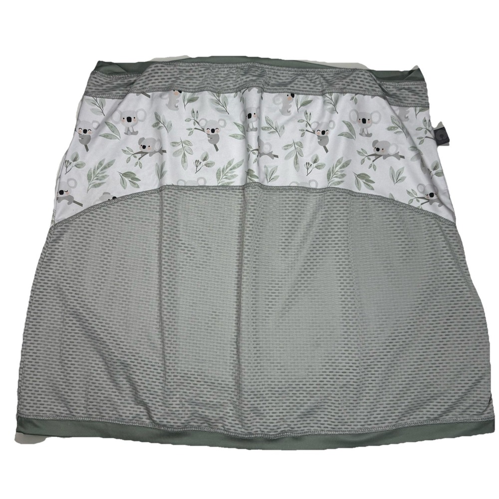 Boppy Multi-Use Cover 4-in-1 Koala Print Nursing Cover Car Seat Canopy Green